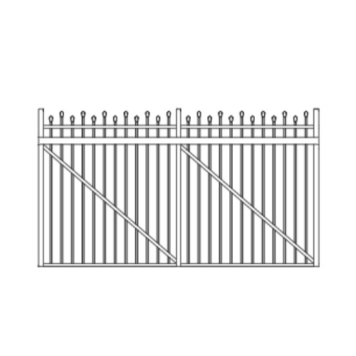 CAD Drawings Alumi-Guard Cantilever Gates - Hamilton